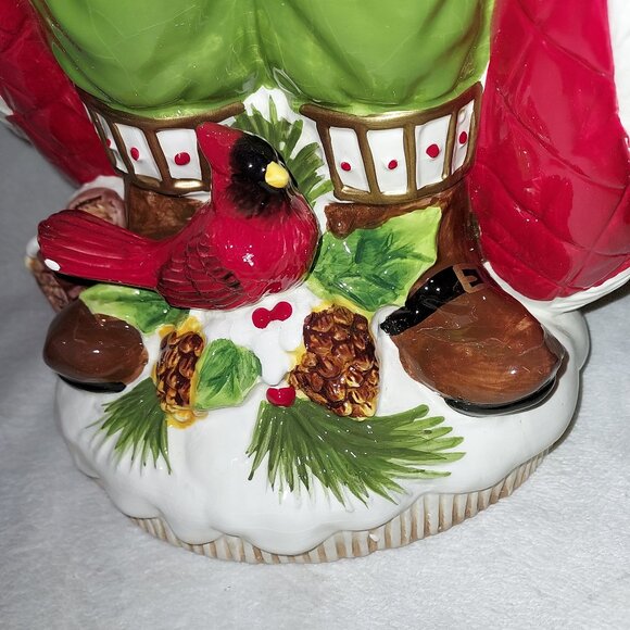 Vintage Cracker Barrel "Season of Peace" Decorative Santa Vase NWT HARD TO FIND - Picture 4 of 16